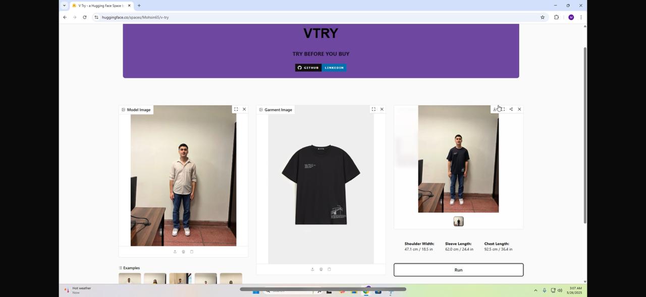 Virtual Try-On using Generative AI